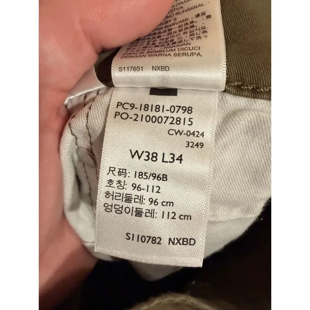 Levi’s 541 Athletic Fit Chino Pants Men’s 38x34 Olive Stretch Casual